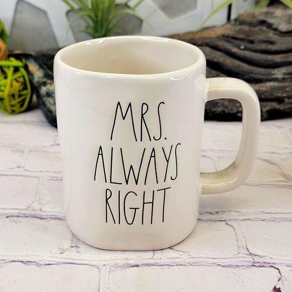 Rae Dunn MRS. ALWAYS RIGHT Ceramic Mug - Picture 1 of 6